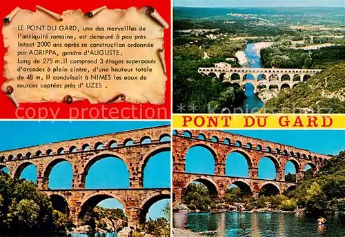 AK / Ansichtskarte Vers Pont du Gard Pont du Gard Kat. Vers Pont du Gard