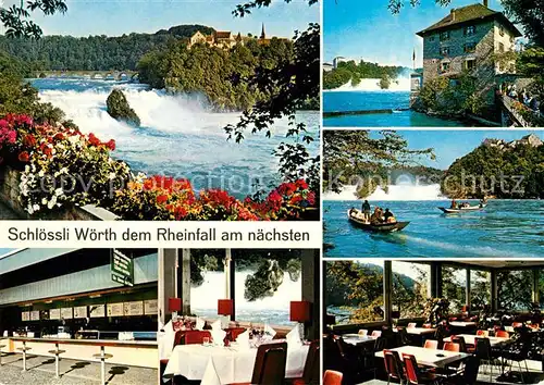 AK / Ansichtskarte Neuhausen SH Schloessli Woerth Rheinfall Kat. Neuhausen