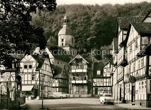 AK / Ansichtskarte Bad Sooden Allendorf Rhenanusplatz Marienkirche Kat. Bad Sooden Allendorf