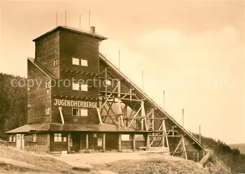 AK / Ansichtskarte Oberwiesenthal Erzgebirge Sprungschanze Kat. Oberwiesenthal