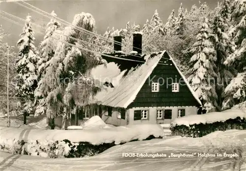 AK / Ansichtskarte Holzhau Rechenberg Bienenmuehle FDGB Erholungsheim Berghaeusel Winter Kat. Rechenberg Bienenmuehle