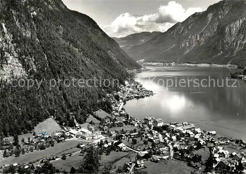 AK / Ansichtskarte Hallstatt Salzkammergut Fliegeraufnahme Salzbergbahn Kat. Hallstatt