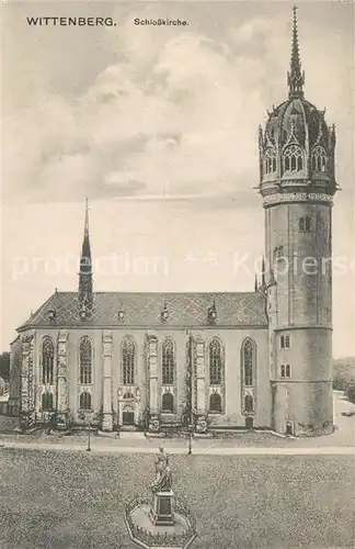 AK / Ansichtskarte Wittenberg Lutherstadt Schlosskirche Kat. Wittenberg