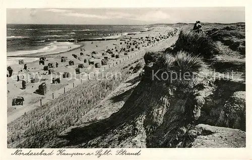 AK / Ansichtskarte Kampen Sylt Strand Kat. Kampen (Sylt)