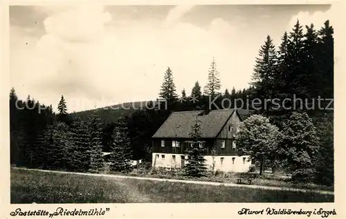 AK / Ansichtskarte Waldbaerenburg Gaststaette Riedelmuehle Kat. Altenberg