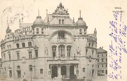 AK / Ansichtskarte Wien Stadttheater Kat. Wien