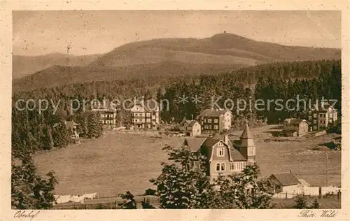 AK / Ansichtskarte Oberhof Thueringen Panorama Blick nach dem Schneekopf vom Parkhotel Wuenscher Kat. Oberhof Thueringen