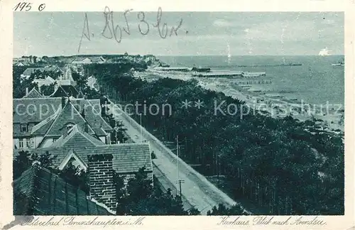 AK / Ansichtskarte Brunshaupten Ostseebad Kurhaus Blick nach Arendsee Kupfertiefdruck