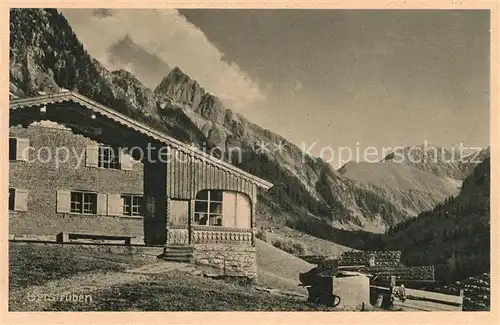 AK / Ansichtskarte Gerstruben Gasthof zur Hoefatsspitze Alpenblick Kat. Oberstdorf