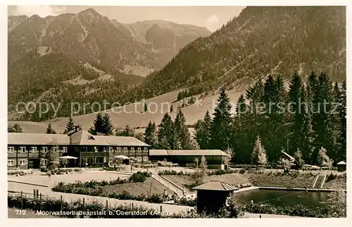 AK / Ansichtskarte Oberstdorf Moorwasserbadeanstalt Freibad Allgaeuer Alpen Kat. Oberstdorf