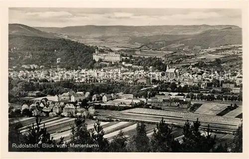 AK / Ansichtskarte Rudolstadt Panorama vom Marienturm Kat. Rudolstadt