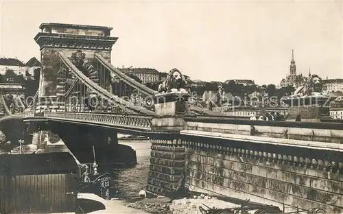 AK / Ansichtskarte Budapest Kettenbruecke Kat. Budapest