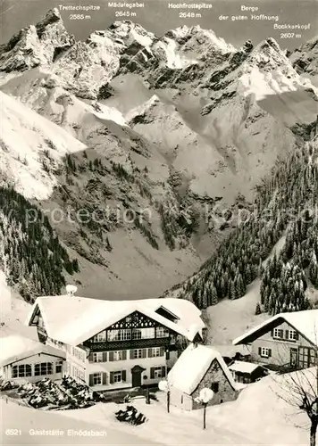 AK / Ansichtskarte Oberstdorf Gaststaette Einoedsbach Kat. Oberstdorf