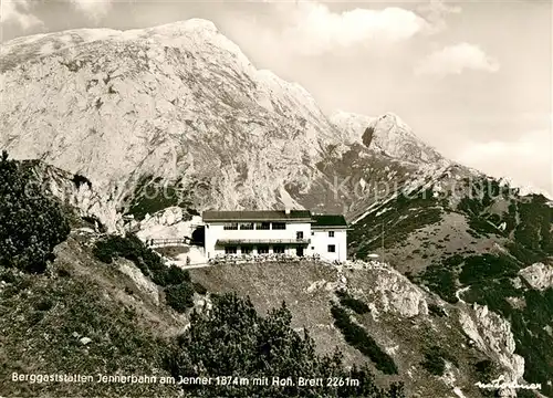 AK / Ansichtskarte Jenner Berchtesgaden Berggaststaetten Jennerbahn Hohes Brett Kat. Berchtesgaden