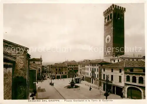 AK / Ansichtskarte Bassano del Grappa Piazza Garibaldi Torre di Ezzelino Kat. Bassano Del Grappa