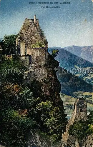 Aggstein Niederoesterreich Ruine Aggstein Das Rosengaertlein