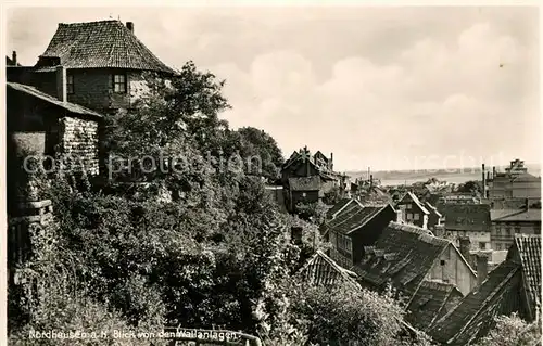 Nordhausen Thueringen Blick von den Wallanlagen Kat. Nordhausen Harz