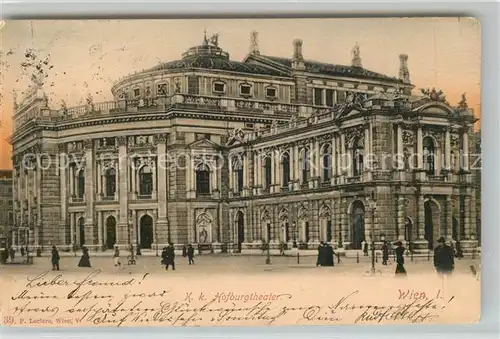 Wien KK Hofburgtheater Kat. Wien