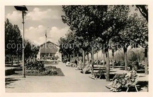 Ahlbeck Ostseebad Kurpark Konzertpavillon Kat. Heringsdorf Insel Usedom