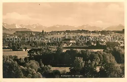 AK / Ansichtskarte Kempten Allgaeu Panorama Kat. Kempten (Allgaeu)