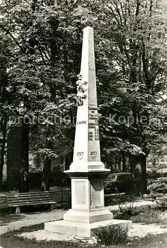 AK / Ansichtskarte Annaberg Buchholz Erzgebirge Distanzsaeule Koeselitzplatz Kat. Annaberg