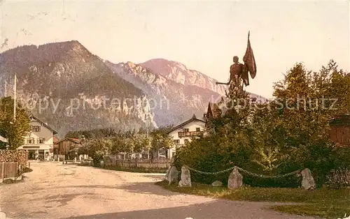 AK / Ansichtskarte Kochel See Schmied von Kochel Denkmal Statue Kat. Kochel a.See