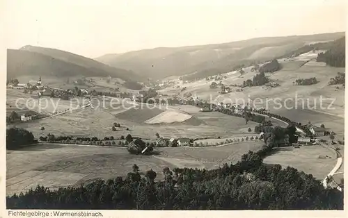 AK / Ansichtskarte Warmensteinach Landschaftspanorama Fliegeraufnahme Kat. Warmensteinach Fichtelgebirge