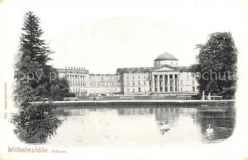 AK / Ansichtskarte Wilhelmshoehe Kassel Schloss Schwanenteich Kat. Kassel