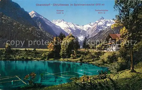 Oberstdorf Christlessee im Spielmannsautal Alpenpanorama Kat. Oberstdorf