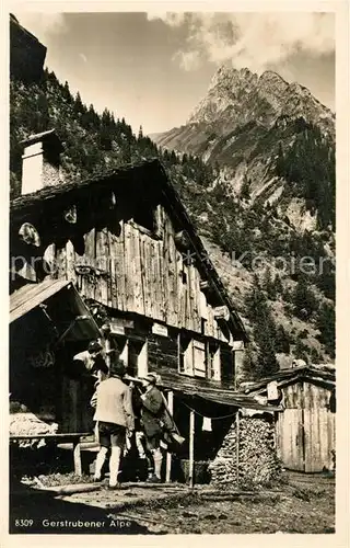 Gerstruben Alpe mit Hoefats Allgaeuer Alpen Kat. Oberstdorf