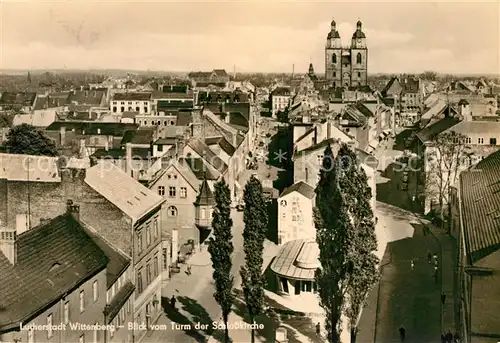 AK / Ansichtskarte Wittenberg Lutherstadt Turm Schlosskirche Kat. Wittenberg