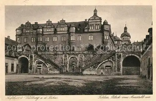 AK / Ansichtskarte Weilburg Schloss Blick vom Marstall aus Kat. Weilburg Lahn