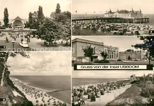 Usedom Konzerthalle Seebruecke Strand Heringsdorf Koserow Ahlbeck Bansin Kat. Usedom