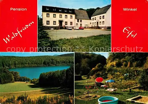 Winkel Eifel Pension Waldfrieden Eifelmaar Kinderspielplatz Kat. Winkel (Eifel)