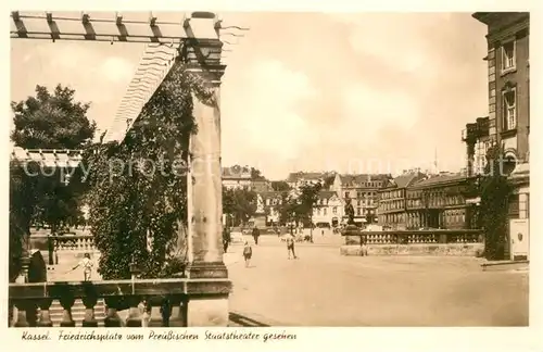 Kassel Friedrichsplatz vom Preussischen Staatstheater gesehen 1000jaehrige Stadt Serie Nr 240 Kat. Kassel