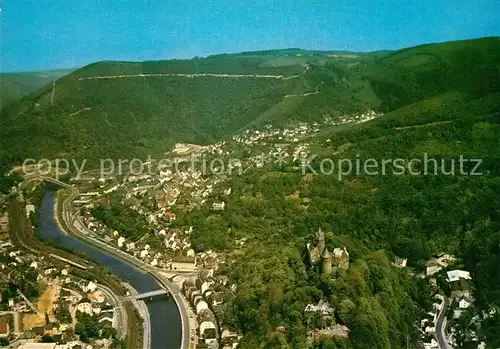 Altena Lenne Burg und Stadt Fliegeraufnahme Kat. Altena