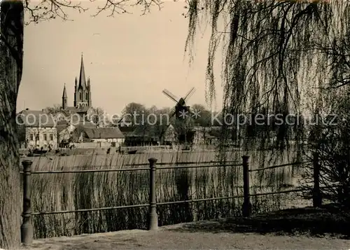 AK / Ansichtskarte Werder Havel Kirche Windmuehle Kat. Werder