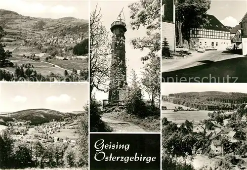 AK / Ansichtskarte Geising Erzgebirge Aussichtsturm Panoramen Kat. Geising Osterzgebirge