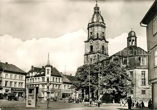 AK / Ansichtskarte Waltershausen Gotha Markt Gotteshilf Kirche Kat. Waltershausen