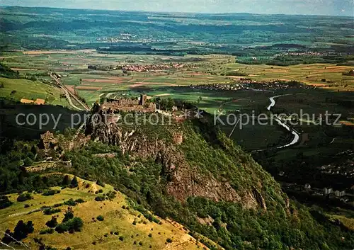 AK / Ansichtskarte Singen Hohentwiel Burgruine Festung Hohentwiel Fliegeraufnahme Kat. Singen (Hohentwiel)