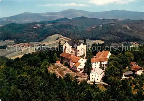 AK / Ansichtskarte Fuerstenstein Niederbayern Pension Schloss Englburg Fliegeraufnahme Kat. Fuerstenstein