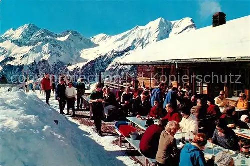 AK / Ansichtskarte Oeschinen Restaurant und Sonnenterrasse Bergstuebli  Kat. Oeschinenhorn