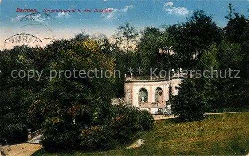 AK / Ansichtskarte Barmen Elberfeld Ringeldenkmal in den Anlagen