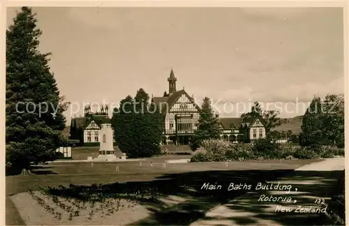 AK / Ansichtskarte Rotorua Main Baths Building Kat. Rotorua