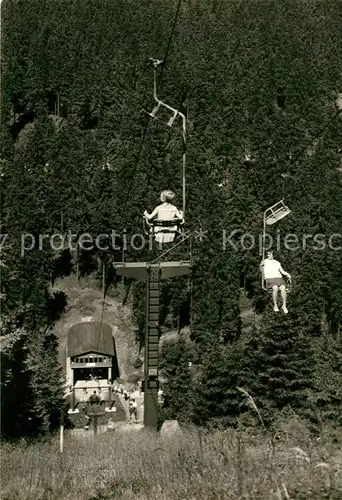 AK / Ansichtskarte Oberhof Thueringen Sessellift an der Sprungschanze Kat. Oberhof Thueringen