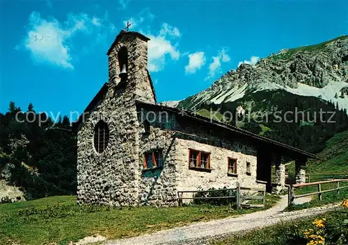 AK / Ansichtskarte Malbun Friedenskapelle mit Ochsenkopf Kat. Triesenberg Liechtenstein