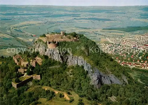 AK / Ansichtskarte Singen Hohentwiel Burgruine Hohentwiel Fliegeraufnahme Kat. Singen (Hohentwiel)