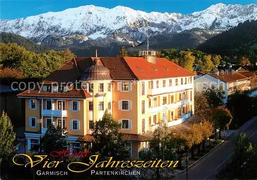 AK / Ansichtskarte Garmisch Partenkirchen Hotel Vier Jahreszeiten Kat. Garmisch Partenkirchen