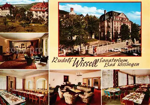 AK / Ansichtskarte Bad Kissingen Rudolf Wissell Sanatorium Speisesaal Aufenthaltsraum Kat. Bad Kissingen