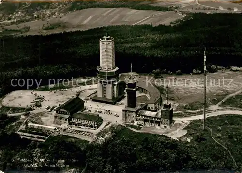 AK / Ansichtskarte Feldberg Taunus Fliegeraufnahme UKW Sender Aussichtsturm Kat. Schmitten